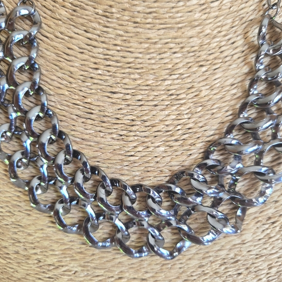 Double Chain Link Necklace - Picture 3 of 4